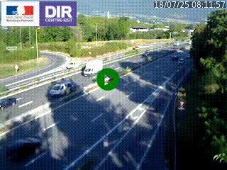 <h2>Caméra routière à hauteur de la sortie 15 Chambéry-centre au PK 4,103 en direction d'Albertville</h2>