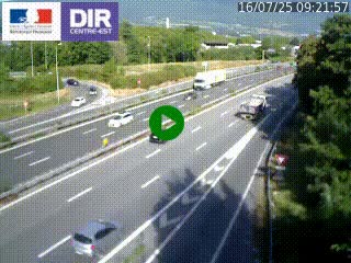 <h2>Caméra routière à hauteur de la sortie 15 Chambéry-centre au PK 4,103 en direction d'Albertville</h2>