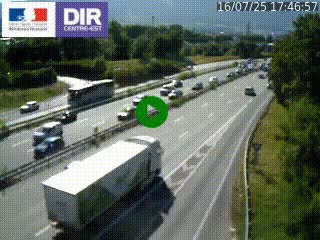 <h2>Caméra routière à hauteur de la sortie 15 Chambéry-centre au PK 4,103 en direction d'Albertville</h2>