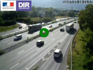 <h2>Caméra routière à hauteur de la sortie 15 Chambéry-centre au PK 4,103 en direction d'Albertville</h2>