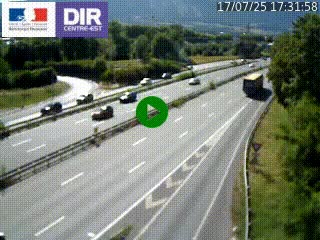 <h2>Caméra routière à hauteur de la sortie 15 Chambéry-centre au PK 4,103 en direction d'Albertville</h2>