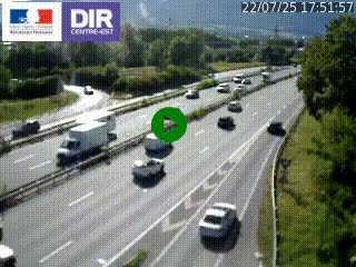 <h2>Caméra routière à hauteur de la sortie 15 Chambéry-centre au PK 4,103 en direction d'Albertville</h2>