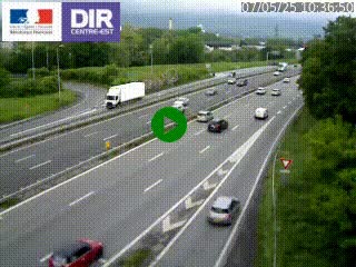 Caméra routière à hauteur de la sortie 15 Chambéry-centre au PK 4,103 en direction d'Albertville