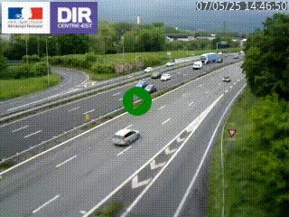 Caméra routière à hauteur de la sortie 15 Chambéry-centre au PK 4,103 en direction d'Albertville