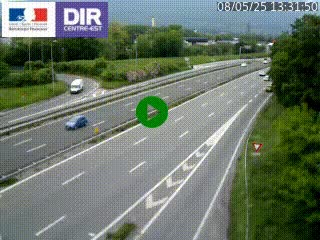 Caméra routière à hauteur de la sortie 15 Chambéry-centre au PK 4,103 en direction d'Albertville