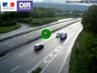 Caméra routière à hauteur de la sortie 15 Chambéry-centre au PK 4,103 en direction d'Albertville