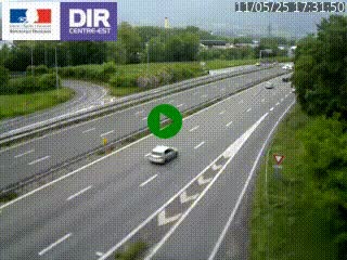 Caméra routière à hauteur de la sortie 15 Chambéry-centre au PK 4,103 en direction d'Albertville