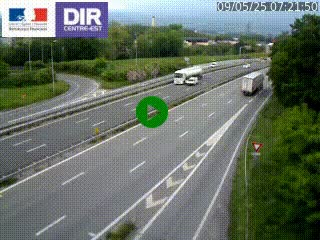 Caméra routière à hauteur de la sortie 15 Chambéry-centre au PK 4,103 en direction d'Albertville