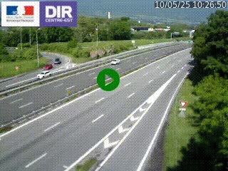 Caméra routière à hauteur de la sortie 15 Chambéry-centre au PK 4,103 en direction d'Albertville