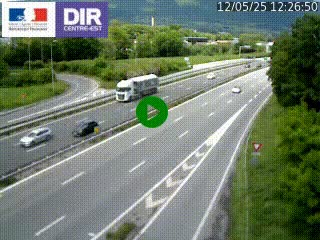Caméra routière à hauteur de la sortie 15 Chambéry-centre au PK 4,103 en direction d'Albertville
