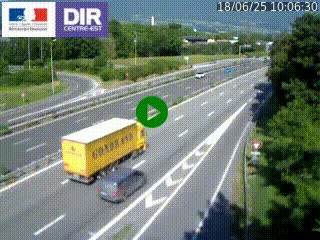 Caméra routière à hauteur de la sortie 15 Chambéry-centre au PK 4,103 en direction d'Albertville