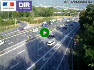 <h2>Caméra routière à hauteur de la sortie 15 Chambéry-centre au PK 4,103 en direction d'Albertville</h2>