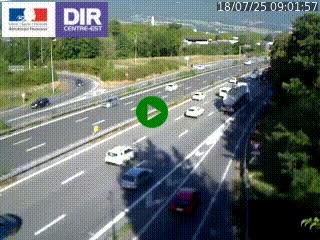 <h2>Caméra routière à hauteur de la sortie 15 Chambéry-centre au PK 4,103 en direction d'Albertville</h2>