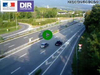 <h2>Caméra routière à hauteur de la sortie 15 Chambéry-centre au PK 4,103 en direction d'Albertville</h2>