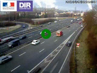 <h2>Caméra routière à hauteur de la sortie 15 Chambéry-centre au PK 4,103 en direction d'Albertville</h2>