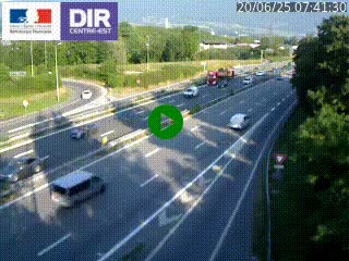 <h2>Caméra routière à hauteur de la sortie 15 Chambéry-centre au PK 4,103 en direction d'Albertville</h2>