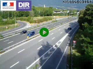 <h2>Caméra routière à hauteur de la sortie 15 Chambéry-centre au PK 4,103 en direction d'Albertville</h2>