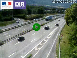 <h2>Caméra routière à hauteur de la sortie 15 Chambéry-centre au PK 4,103 en direction d'Albertville</h2>