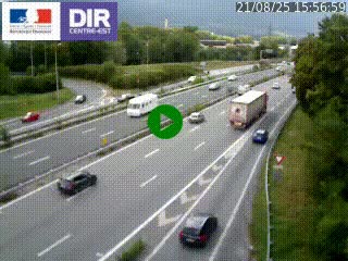 <h2>Caméra routière à hauteur de la sortie 15 Chambéry-centre au PK 4,103 en direction d'Albertville</h2>