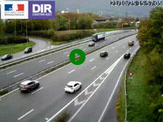 Caméra routière à hauteur de la sortie 15 Chambéry-centre au PK 4,103 en direction d'Albertville