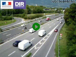 <h2>Caméra routière à hauteur de la sortie 15 Chambéry-centre au PK 4,103 en direction d'Albertville</h2>