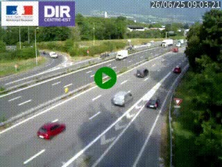 <h2>Caméra routière à hauteur de la sortie 15 Chambéry-centre au PK 4,103 en direction d'Albertville</h2>