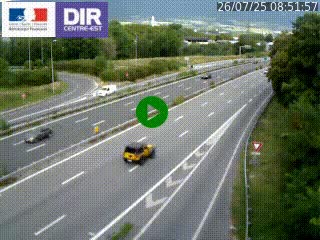 <h2>Caméra routière à hauteur de la sortie 15 Chambéry-centre au PK 4,103 en direction d'Albertville</h2>