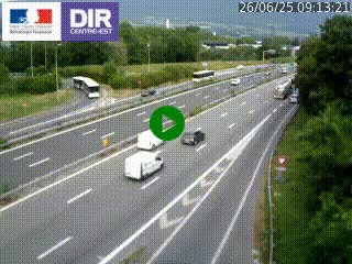 <h2>Caméra routière à hauteur de la sortie 15 Chambéry-centre au PK 4,103 en direction d'Albertville</h2>