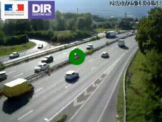 <h2>Caméra routière à hauteur de la sortie 15 Chambéry-centre au PK 4,103 en direction d'Albertville</h2>