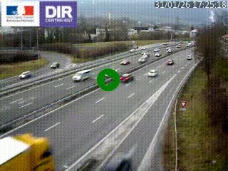 <h2>Caméra routière à hauteur de la sortie 15 Chambéry-centre au PK 4,103 en direction d'Albertville</h2>