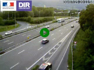 <h2>Caméra routière à hauteur de la sortie 15 Chambéry-centre au PK 4,103 en direction d'Albertville</h2>