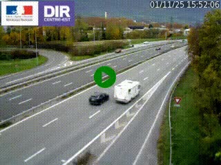 <h2>Caméra routière à hauteur de la sortie 15 Chambéry-centre au PK 4,103 en direction d'Albertville</h2>