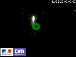 Caméra autoroute sur A6 - Valvert, près de Lyon, en direction de Paris, à hauteur de la sortie 36 Porte du Valvert