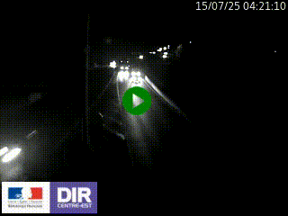 Caméra autoroute sur A6 - Valvert, près de Lyon, en direction de Paris, à hauteur de la sortie 36 Porte du Valvert