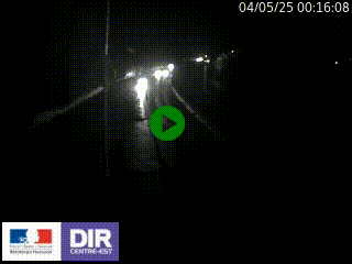 Caméra autoroute sur A6 - Valvert, près de Lyon, en direction de Paris, à hauteur de la sortie 36 Porte du Valvert