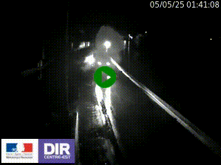 Caméra autoroute sur A6 - Valvert, près de Lyon, en direction de Paris, à hauteur de la sortie 36 Porte du Valvert