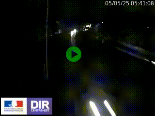 Caméra autoroute sur A6 - Valvert, près de Lyon, en direction de Paris, à hauteur de la sortie 36 Porte du Valvert