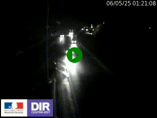 Caméra autoroute sur A6 - Valvert, près de Lyon, en direction de Paris, à hauteur de la sortie 36 Porte du Valvert