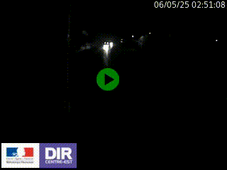 Caméra autoroute sur A6 - Valvert, près de Lyon, en direction de Paris, à hauteur de la sortie 36 Porte du Valvert