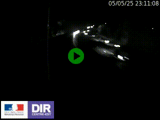 Caméra autoroute sur A6 - Valvert, près de Lyon, en direction de Paris, à hauteur de la sortie 36 Porte du Valvert