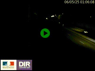 Caméra autoroute sur A6 - Valvert, près de Lyon, en direction de Paris, à hauteur de la sortie 36 Porte du Valvert