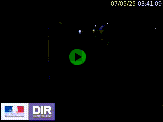 Caméra autoroute sur A6 - Valvert, près de Lyon, en direction de Paris, à hauteur de la sortie 36 Porte du Valvert
