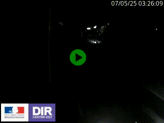 Caméra autoroute sur A6 - Valvert, près de Lyon, en direction de Paris, à hauteur de la sortie 36 Porte du Valvert