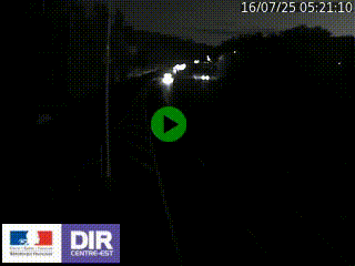 Caméra autoroute sur A6 - Valvert, près de Lyon, en direction de Paris, à hauteur de la sortie 36 Porte du Valvert