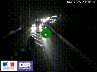 Caméra autoroute sur A6 - Valvert, près de Lyon, en direction de Paris, à hauteur de la sortie 36 Porte du Valvert