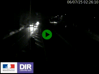 Caméra autoroute sur A6 - Valvert, près de Lyon, en direction de Paris, à hauteur de la sortie 36 Porte du Valvert