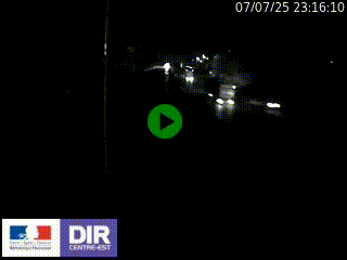 Caméra autoroute sur A6 - Valvert, près de Lyon, en direction de Paris, à hauteur de la sortie 36 Porte du Valvert