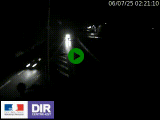 Caméra autoroute sur A6 - Valvert, près de Lyon, en direction de Paris, à hauteur de la sortie 36 Porte du Valvert