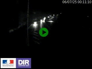 Caméra autoroute sur A6 - Valvert, près de Lyon, en direction de Paris, à hauteur de la sortie 36 Porte du Valvert