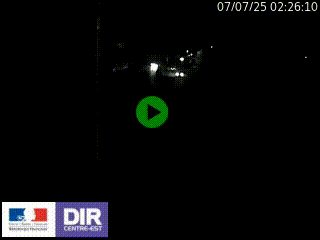 Caméra autoroute sur A6 - Valvert, près de Lyon, en direction de Paris, à hauteur de la sortie 36 Porte du Valvert